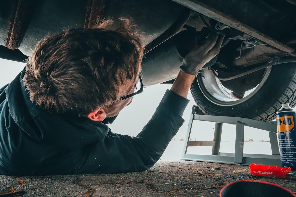 Bentley air suspension repair in a Dubai workshop