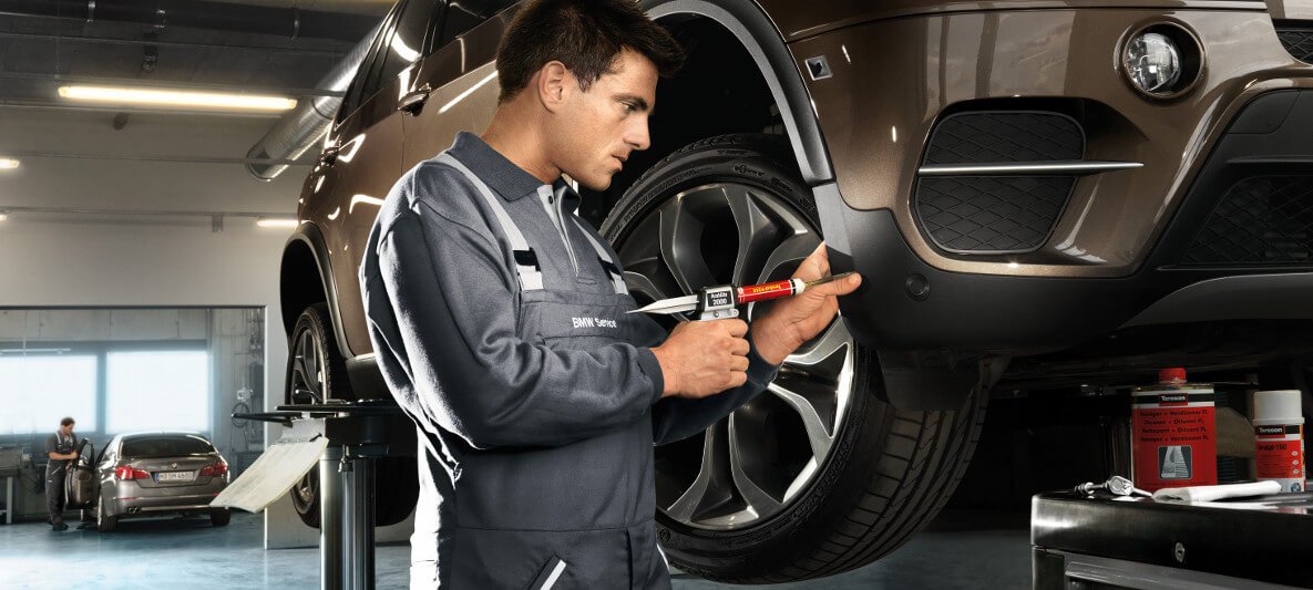 BMW body panel and collision repair inspection