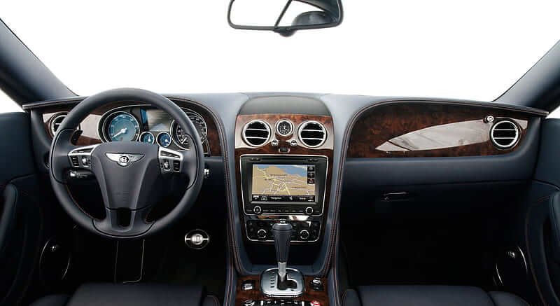Bentley dashboard and front cabin