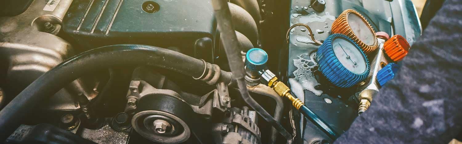 Cadillac AC repair and cooling inspection in Dubai