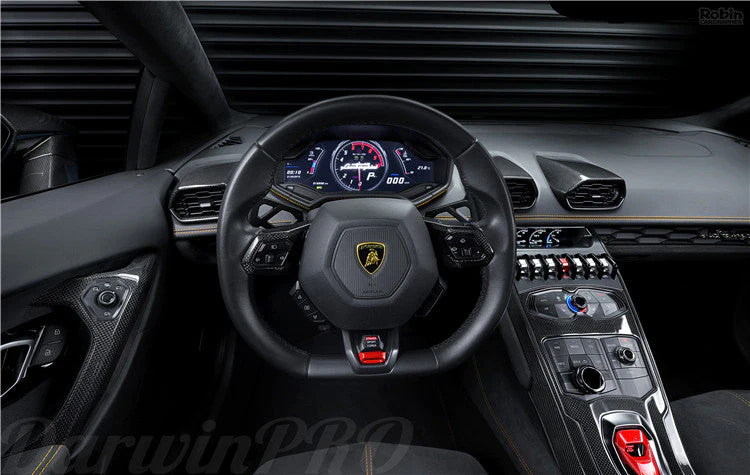 Lamborghini steering wheel and controls