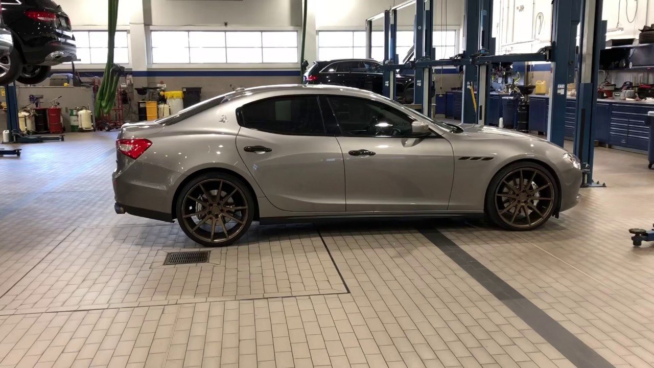 Maserati dent repair assessment in Dubai