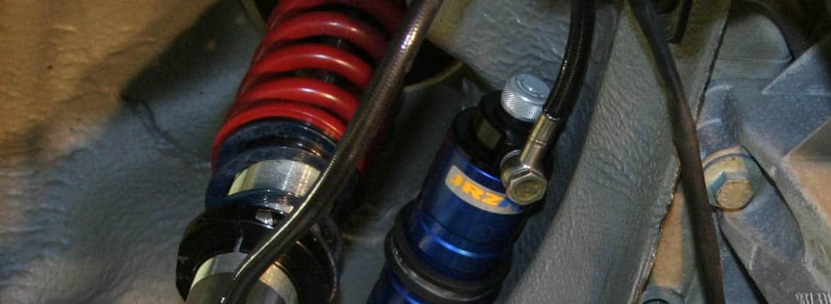 Porsche suspension components inspected in Dubai
