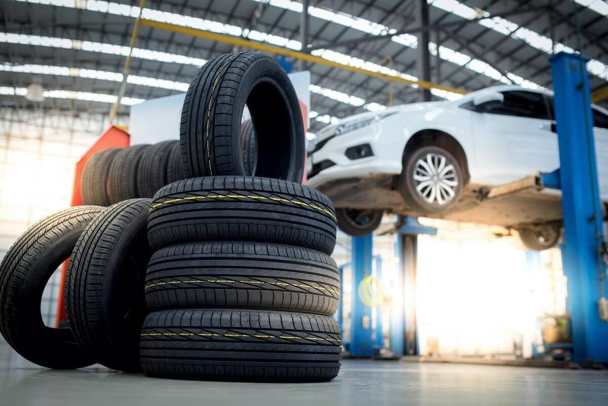 Volkswagen with fitted road tyres