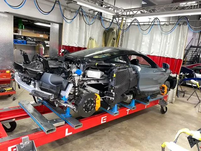 McLaren body shop work in Dubai