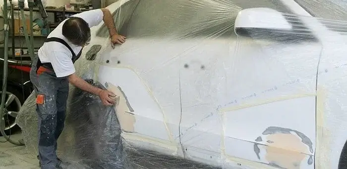 Chevrolet accident damage inspection in Dubai