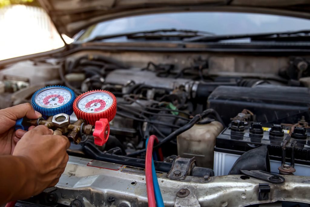 Dodge Ram AC pressure and temperature testing