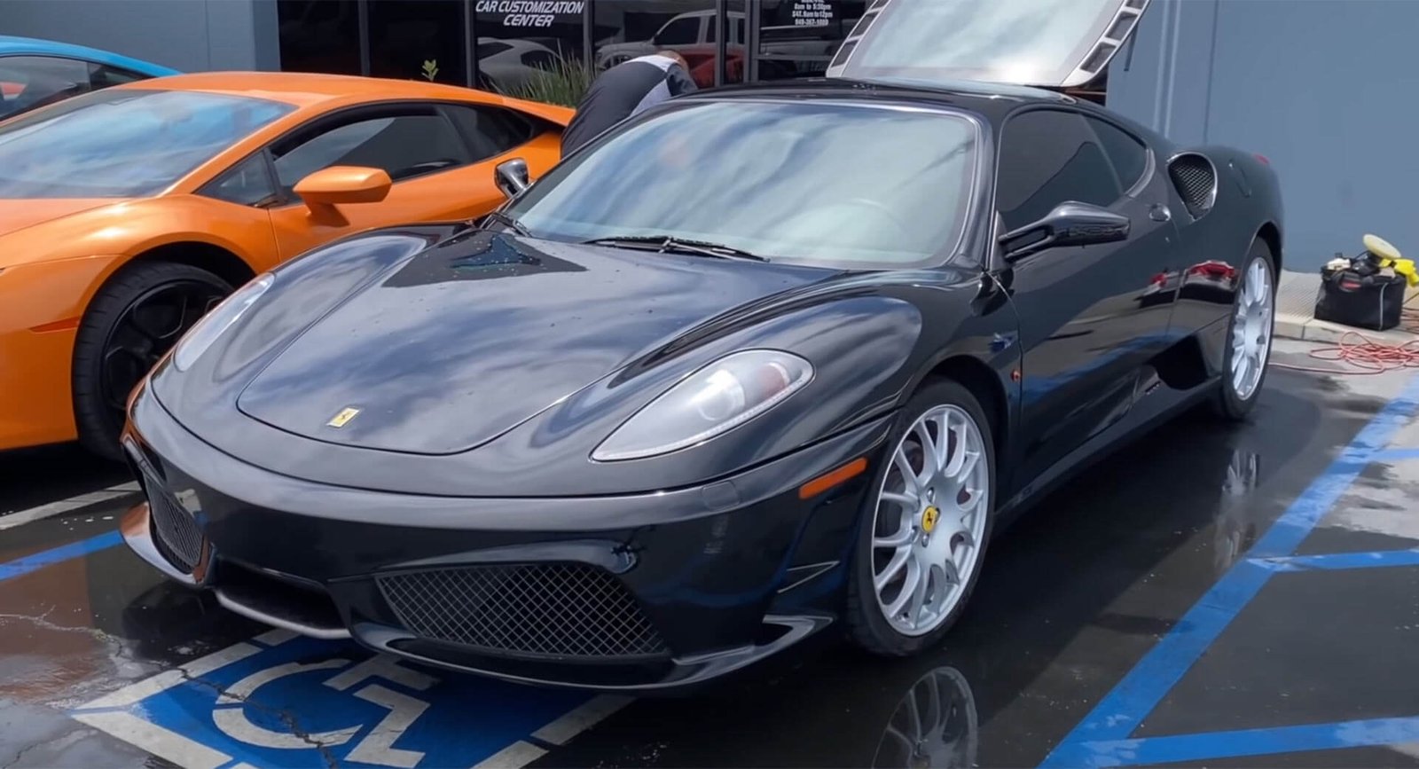 Ferrari bodywork and panel alignment inspection