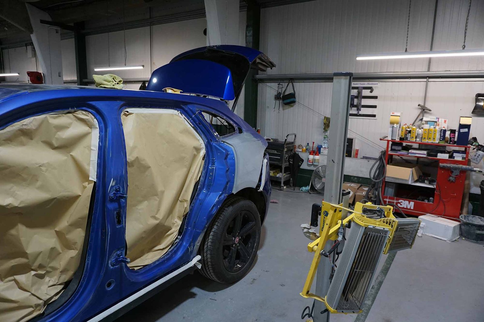 Jaguar paint finishing