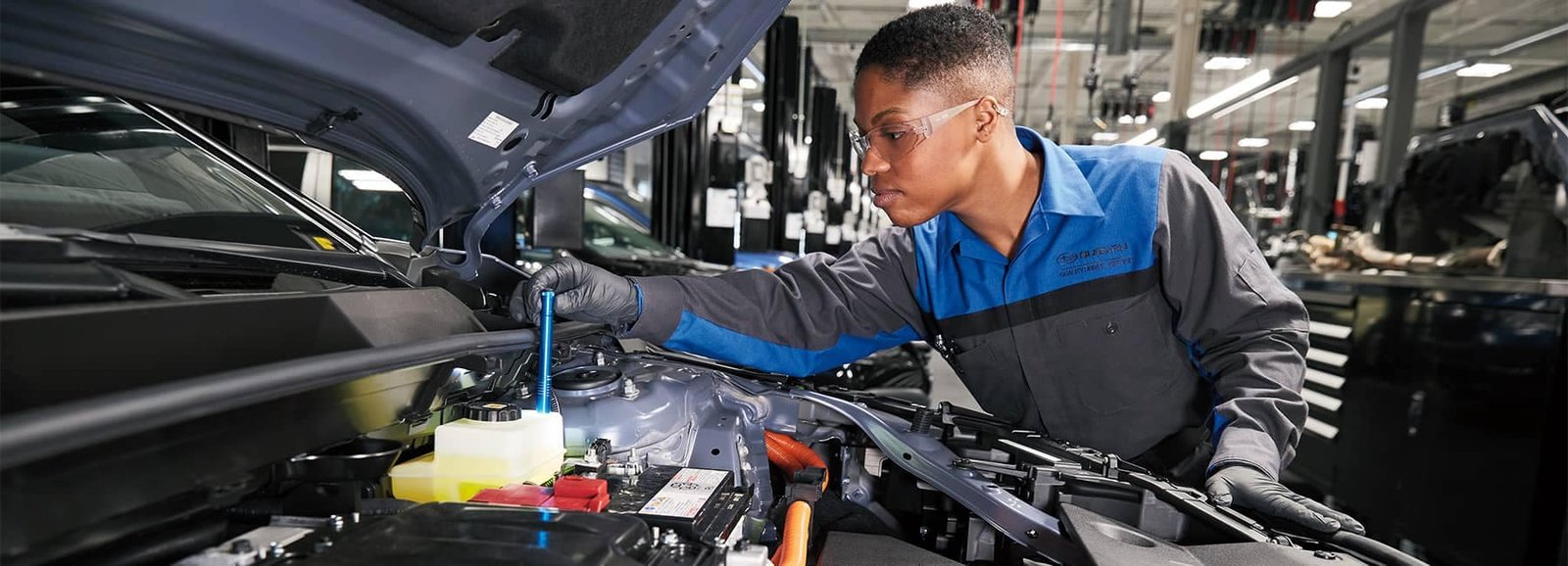 Maserati oil change service in a Dubai workshop