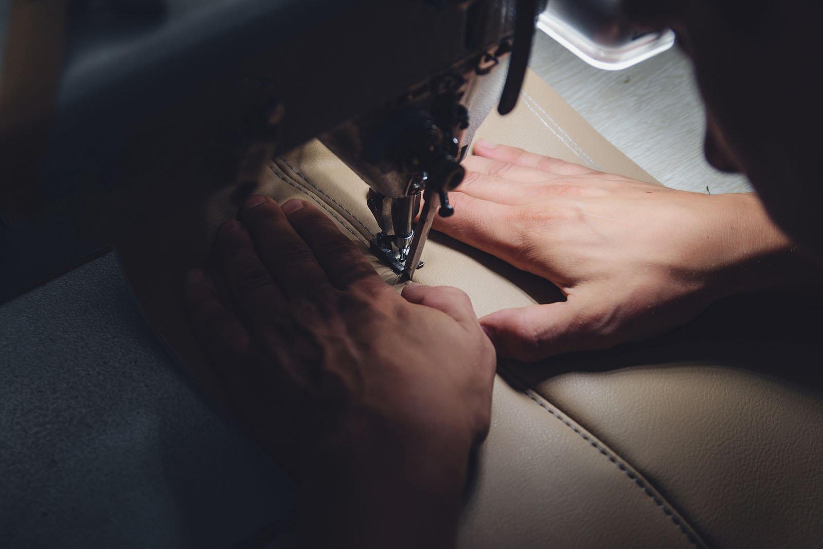 Volkswagen upholstery repair in Dubai workshop inspection