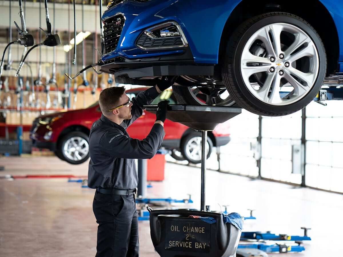 Chevrolet oil change service in Dubai