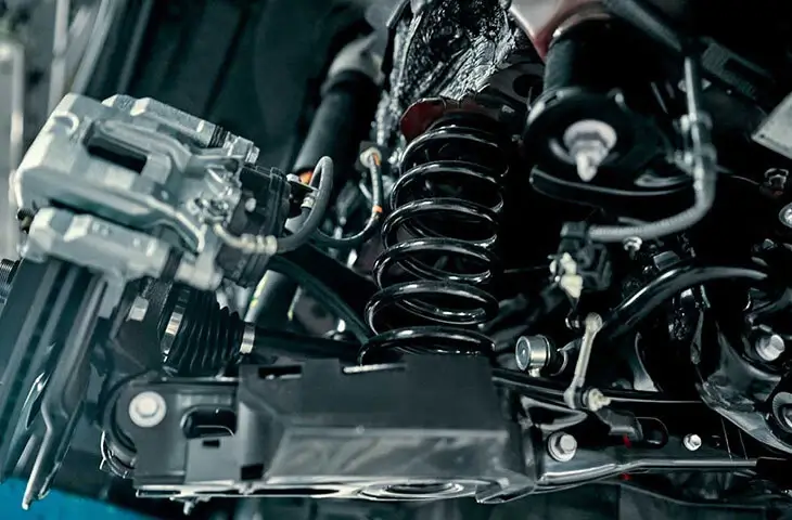 GMC suspension repair and chassis inspection in Dubai