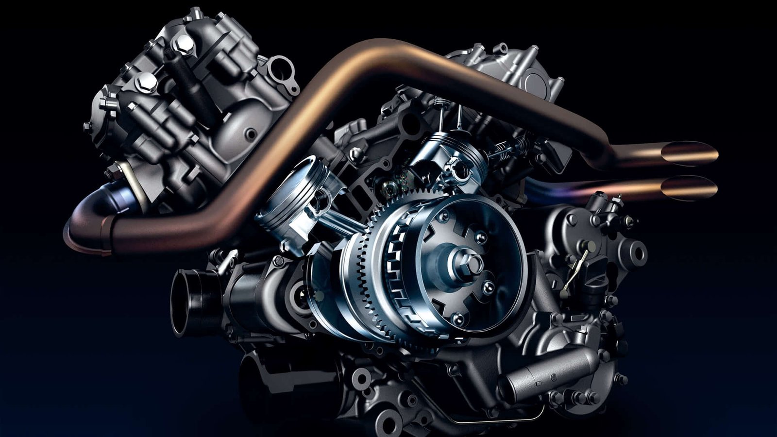 Technician inspecting a Land Rover engine for leaks and faults
