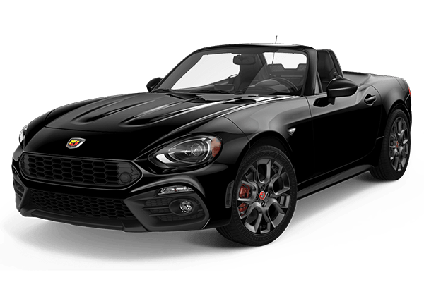 Black Abarth 124 Spider convertible