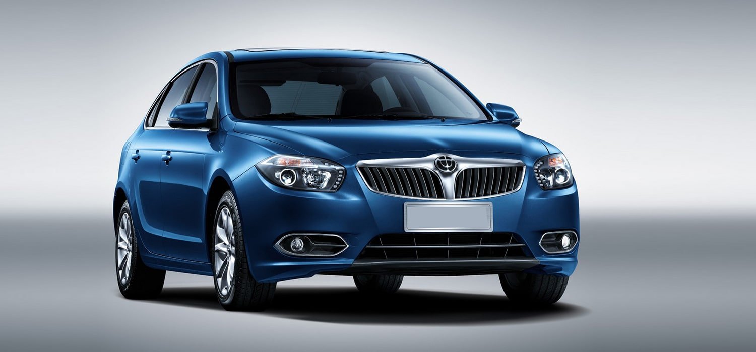 Blue Brilliance vehicle prepared for repair assessment in Dubai