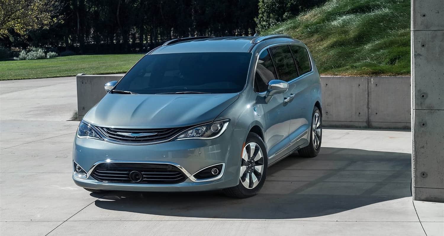 Silver Chrysler Pacifica parked outdoors