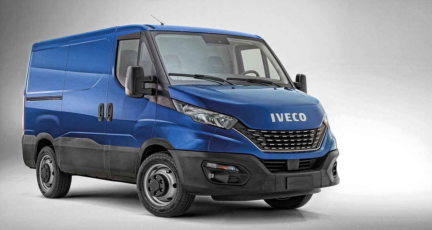 Blue IVECO Daily panel van