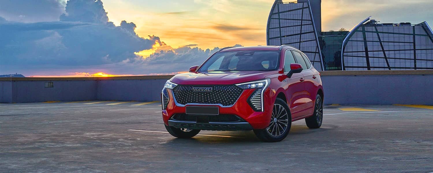 Red Haval SUV