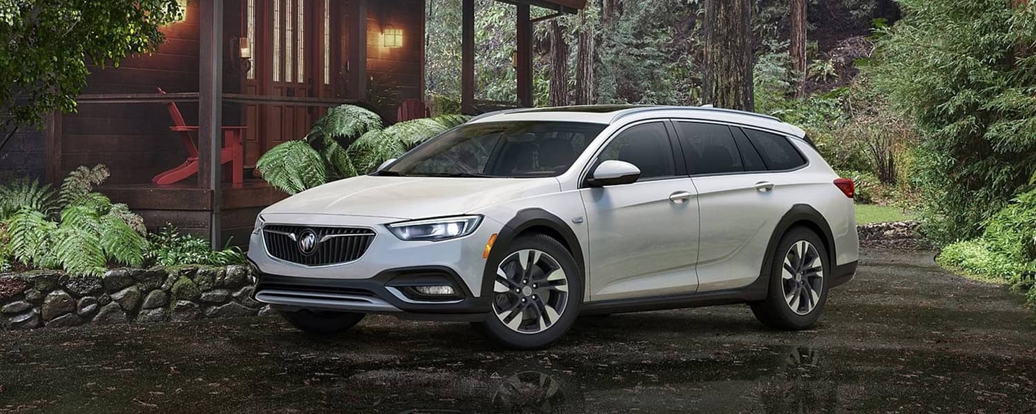 White Buick vehicle presented for repair assessment in Dubai