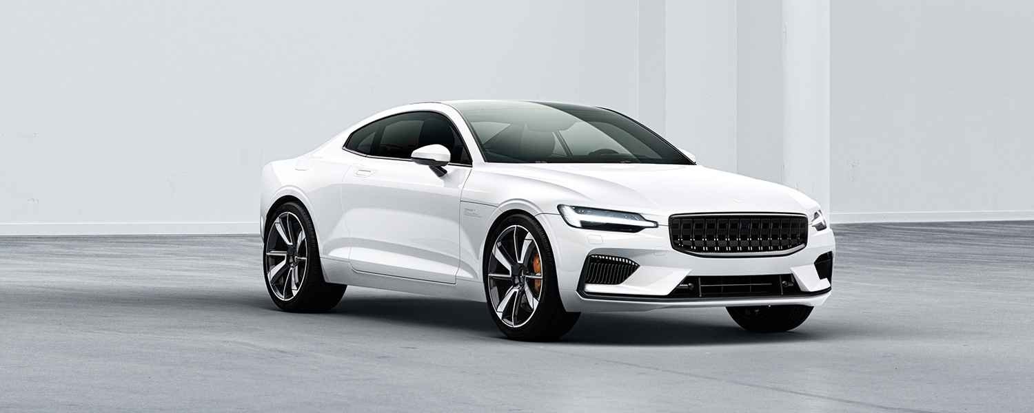 White Polestar 1 coupe