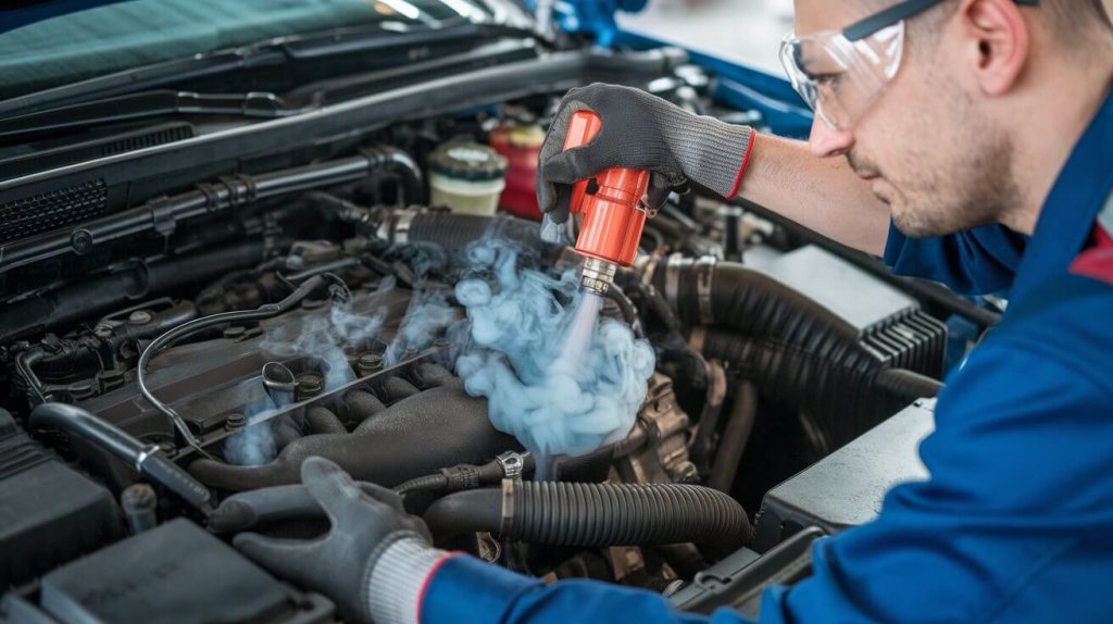 faulty thermostat in a car engine