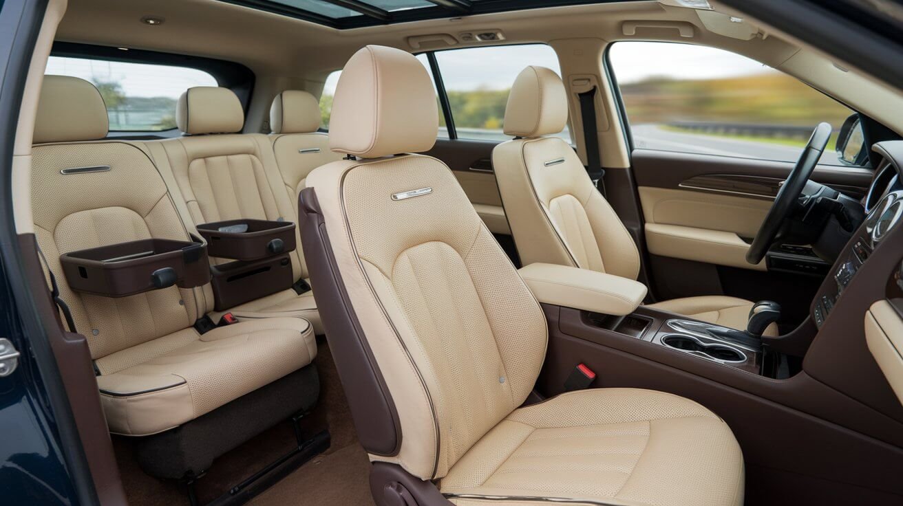Vehicle interior; verify the actual vehicle’s approved capacity