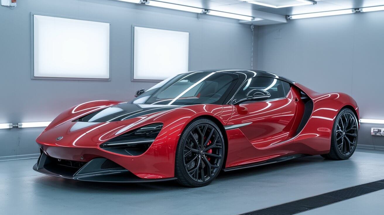 Technician inspecting a family vehicle before purchase in Dubai