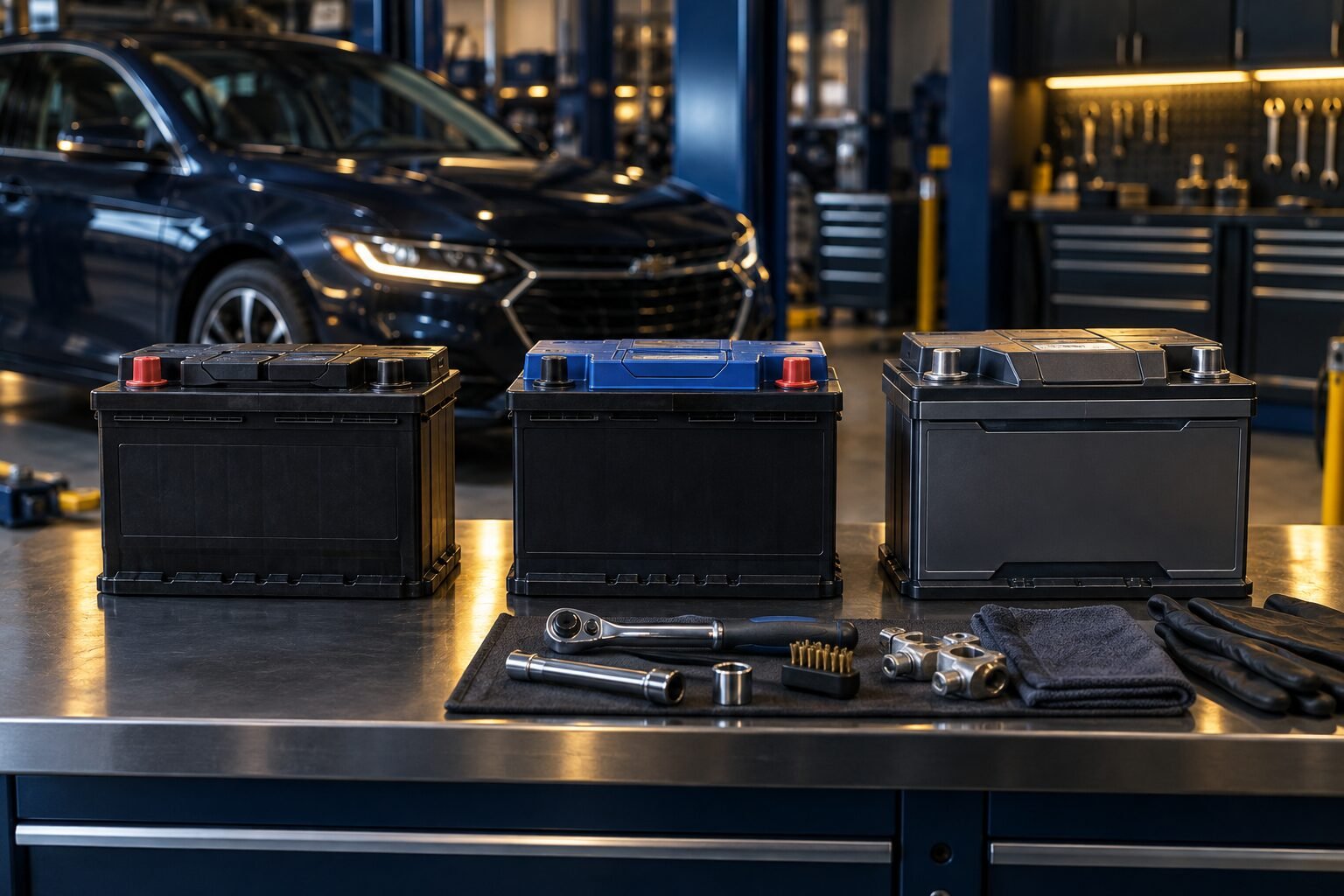 Standard EFB and AGM battery options prepared for vehicle-specific fitting