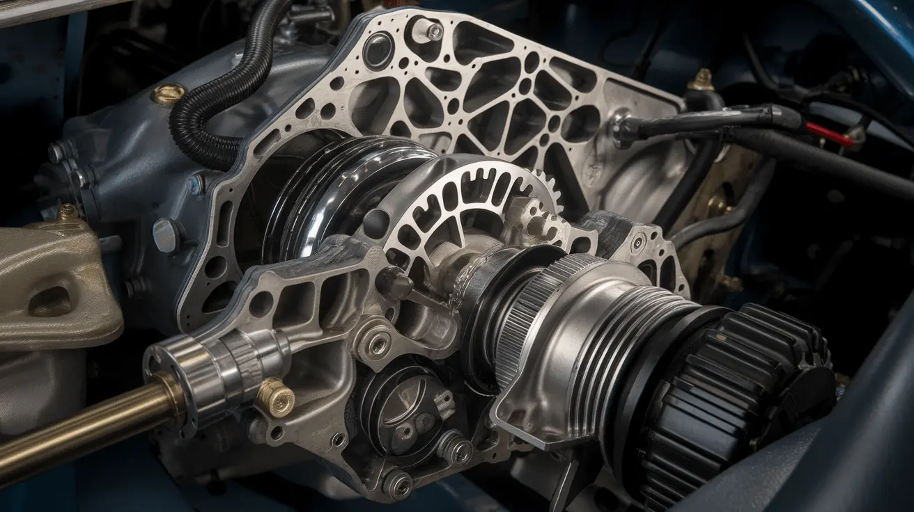 Gearbox components inspected during transmission diagnosis