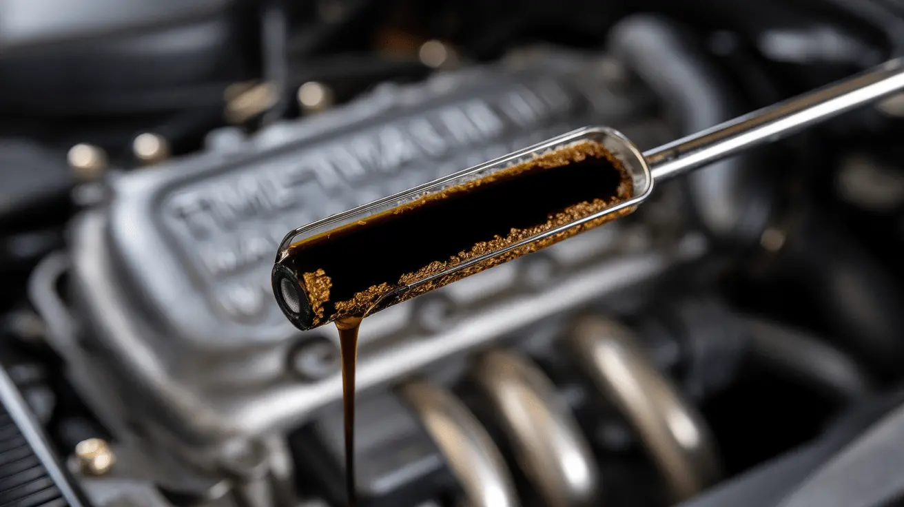 Technician inspecting a gearbox for fluid leaks and damage