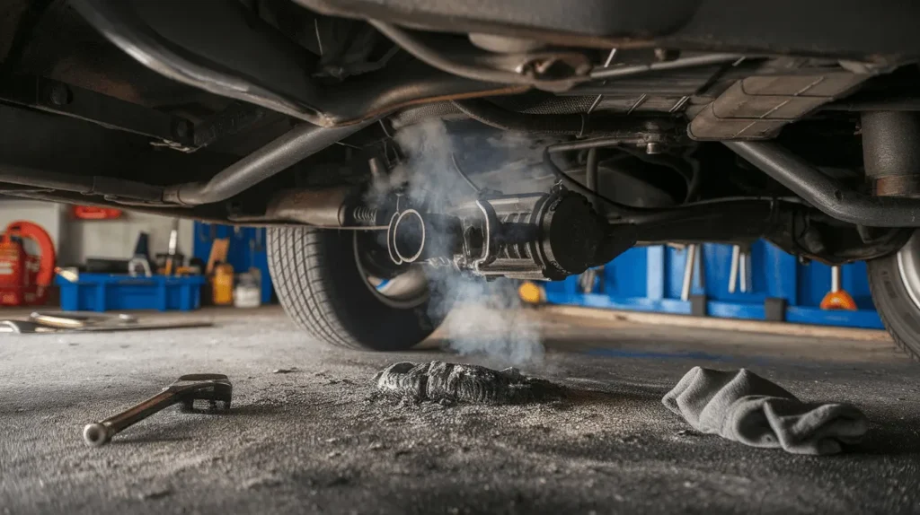 Gearbox repair inspection for a vehicle in the UAE