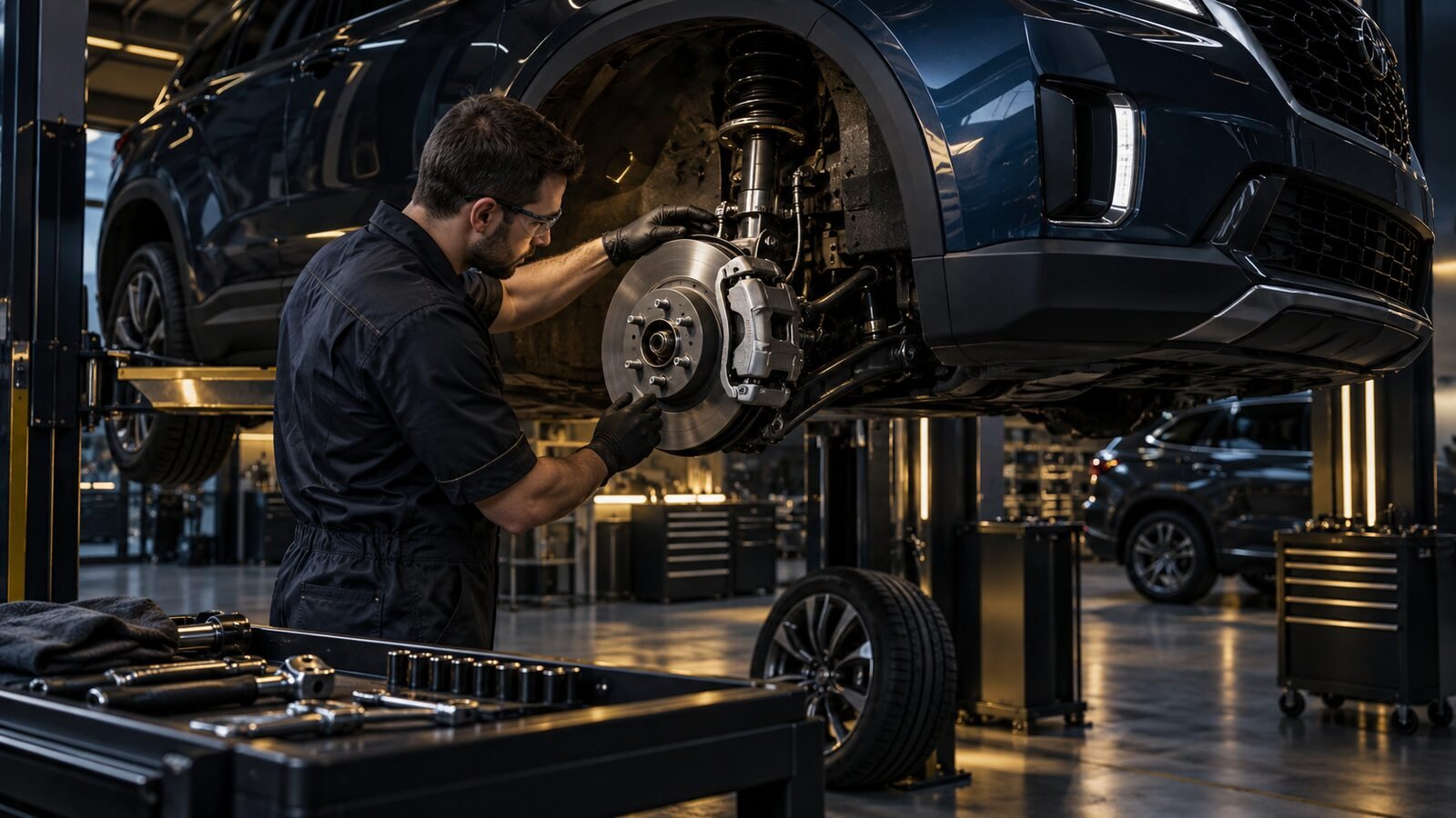 Brake and suspension inspection for a Sharjah customer